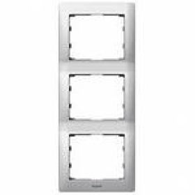 Legrand Galea Life рамка 3 поста вертикальная - алюминий металл