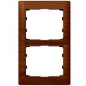 Legrand Galea Life Рамка деревянная на 2 поста вертикальная - вишня