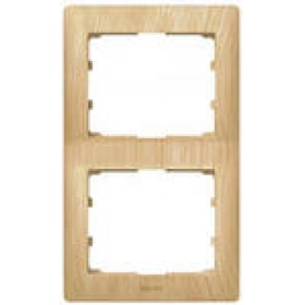 Legrand Galea Life Рамка деревянная на 2 поста вертикальная - клён