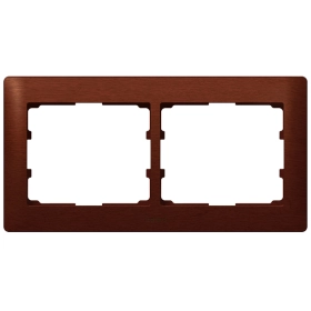 Legrand Galea Life Рамка деревянная на 2 поста горизонтальная - вишня