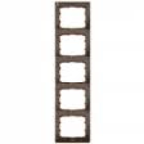 Legrand Galea Life Рамка на 5 постов вертикальная - кориан Cocoa Brown