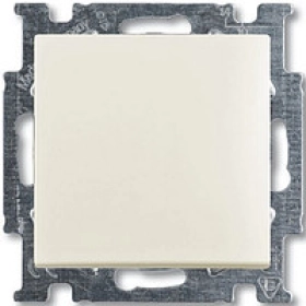 Кнопка звонка 1 кл - белый, ABB Basic 55