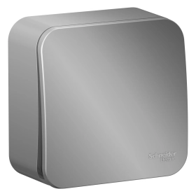 Выключатель 1 кл - алюминий, Schneider Blanca