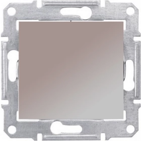 Переключатель проходной, 1 кл - титан, Schneider Sedna