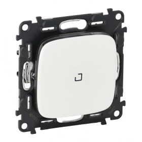 Переключатель проходной, 1 кл, с подсветкой - белый, Legrand Valena Allure