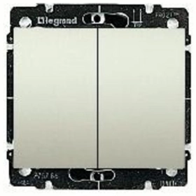 Переключатель проходной, 2 кл - перламутр, Legrand Galea Life