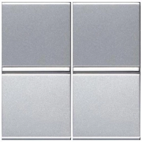 Выключатель 2 кл - серебро, ABB Zenit (2 х N2101 PL)