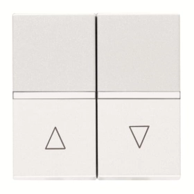 Выключатель жалюзи без фиксации - белый, ABB Zenit (N2244 BL)