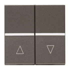 Выключатель жалюзи с фиксацией 16А - антрацит, ABB Zenit (N2244.1 AN)