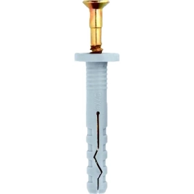 Дюбель-гвоздь, распорный с воротником, гриб, 6.0х40