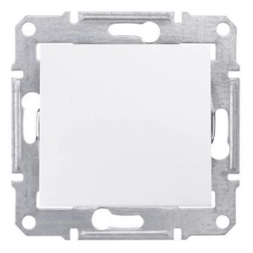 Кнопка звонка - белый, Schneider Sedna